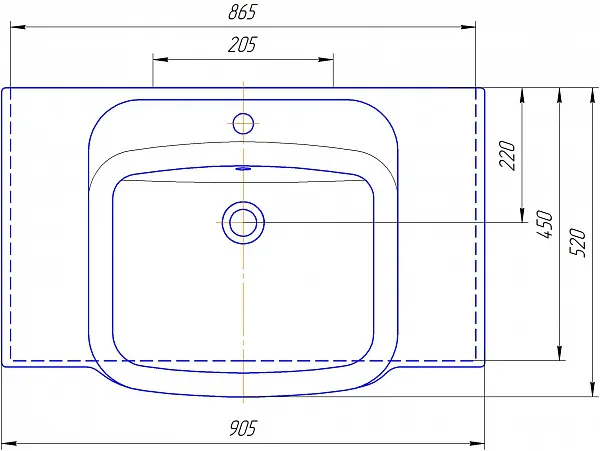 Мебельная раковина Kirovit Домино 90 фото 3