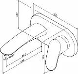 Смеситель Am.Pm Like F8072200 для раковины с внутренней частью фото 7
