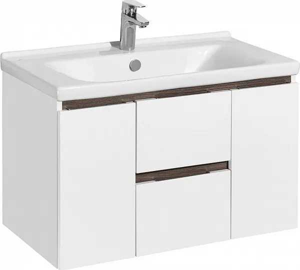 Тумба с раковиной Акватон Рене 80 подвесная фото 1