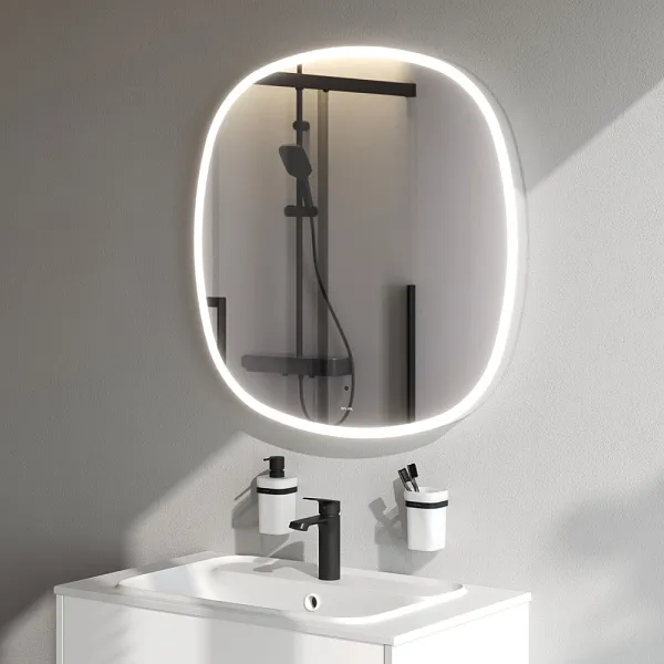 Зеркало AM.PM Func 80x80 M8FMOX0801WGS с подсветкой фото 4