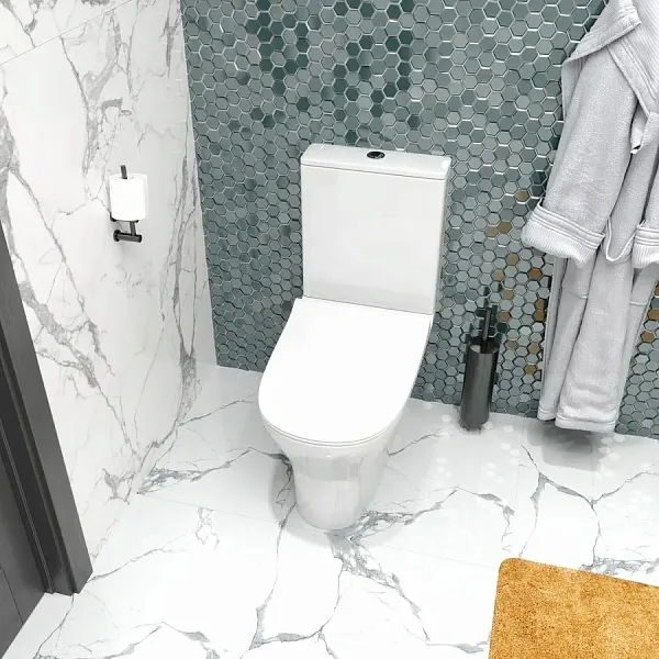 Унитаз-компакт Teymi Jessie W00135 напольный безободковый с микролифтом фото 5