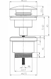 Донный клапан для раковины Lemark LM8500G золото фото 2