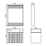 Зеркало Comforty Марсель 60x80 00-00001278CF с подсветкой с полочкой фото 2