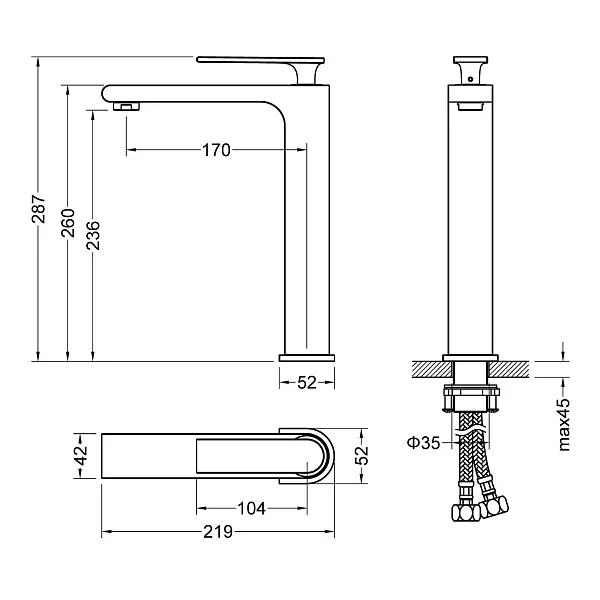 Смеситель для раковины TIMO Anni 2711/03F фото 2
