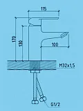 Смеситель для раковины Watersense Mia W00332 фото 3