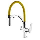 Смеситель Lemark Comfort LM3074C-Yellow для кухонной мойки фото 1