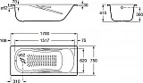 Стальная ванна Roca Princess N 170х75 2202E0000 фото 4
