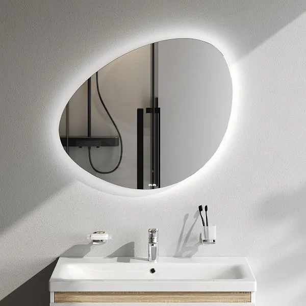 Зеркало AM.PM X-Joy 75,2x65,5 M85MOX50801WG с подсветкой фото 3