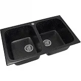 Кухонная мойка Mixline ML-GM23-308 Черная 525186 фото 1