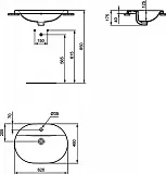 Раковина Ideal Standard Connect 62 см E504001 фото 3