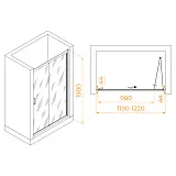 Душевая дверь RGW Passage 06082112-14 фото 5