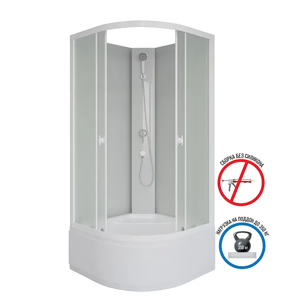 Душевая кабина Niagara Promo P90/40/MT/BK фото 1