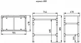 Каркас для тумбы Brevita Loft 74х81 LOFT 1.80 фото 11