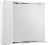 Зеркало-шкаф BelBagno Marino 90x75 MARINO-SPC-900/750-1A-BL-P-L левое с подсветкой фото 2