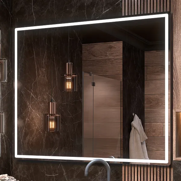 Зеркало Vigo Roberta 100x120 4630297361179 с подсветкой фото 2