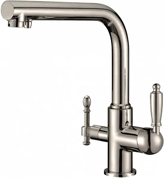 Смеситель ZorG Sanitary ZR 313 YF-33 NICKEL для кухонной мойки фото 1