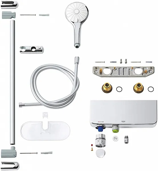 Термостат Grohe Grohtherm SmartControl 34720000 для душа с душевым гарнитуром фото 10