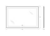 Зеркало BelBagno Kraft 120x80 SPC-KRAFT-1200-800-LED-TCH-WARM-NERO с подсветкой фото 8