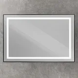 Зеркало BelBagno Kraft 120x80 SPC-KRAFT-1200-800-SENS-NERO с подсветкой фото 2