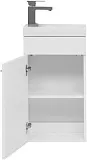 Тумба с раковиной Aquanet Нота 40 подвесная белая левая фото 5