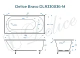 Ванна из искусственного камня Delice Bravo DLR330036-M фото 2