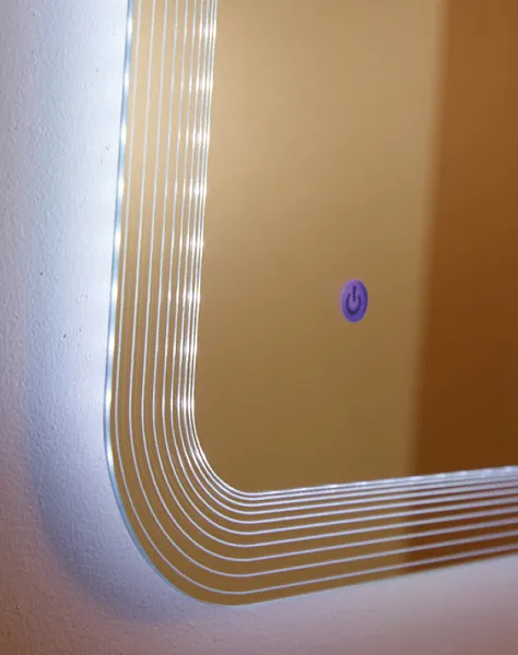 Зеркало Cezares 44996 c LED-подсветкой touch system 100х90 фото 5