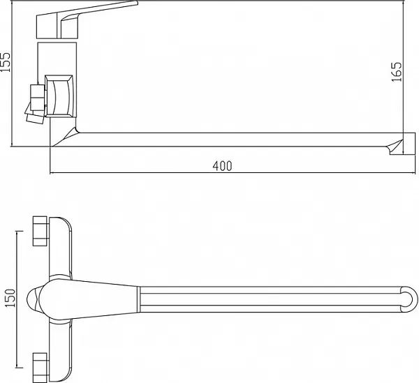 Смеситель Boch Mann CK-Z18A8 7302 для ванны с душем фото 2