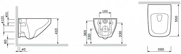 Унитаз Am.Pm Inspire V2.0 FlashClean C50A1700SC подвесной безободковый с микролифтом фото 2