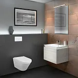 Унитаз Azario Teramo AZ-0053-UQ3 подвесной безободковый с сиденьем микролифт фото 11
