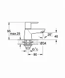 Вентиль Grohe BauLoop 20422000 вертикальный фото 2
