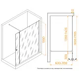 Душевая перегородка RGW Walk In 351005443-14 фото 5