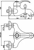 Смеситель Caprigo Maggiore 11-011-vot для ванны с душем фото 2