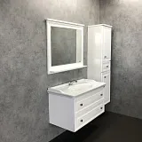 Зеркало Comforty Феррара 98x80 00004147993CF с полочкой фото 4