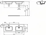 Раковина Ideal Standard Tempo 122 см E053401 фото 3
