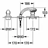Термостат Grohe Taron 19671IS0 для ванны  хром / жемчужно бордовый фото 2