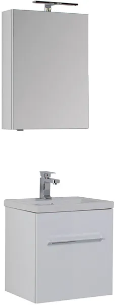 Зеркало-шкаф Aquanet Порто 60 белый фото 2