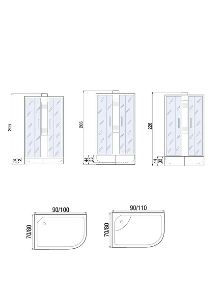 Душевая кабина RIVER NARA 10000008786 фото 2
