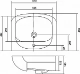 Раковина Акватон Акварель 60 см 1WH110195 фото 6