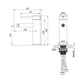 Смеситель для биде Wonzon & Woghand STICK WW-88339017-MW фото 5
