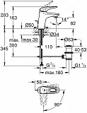 Смеситель Grohe Eurostyle 23374003 для раковины с донным клапаном фото 4