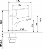 Смеситель Milardo Helic HELSB00M01 для раковины фото 3