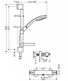 Душевой гарнитур Hansgrohe Croma 27086000 фото 2