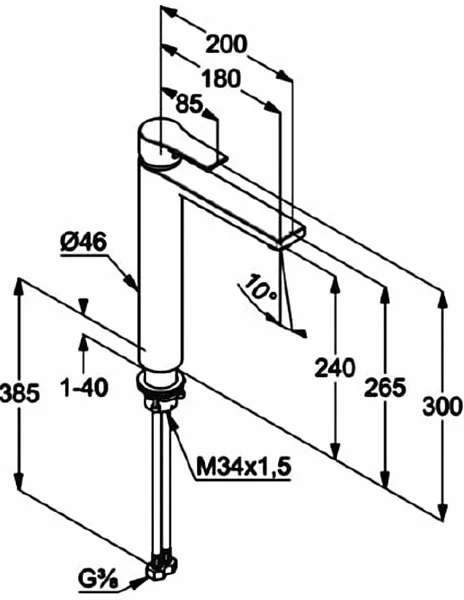 Смеситель Kludi Zenta SL 482560565 для раковины-чаши фото 3