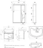 Мебель для ванной Volna Adel 60 подвесная фото 15