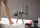 Смеситель Hansgrohe Finoris 76415670 для ванны с душем внешняя часть фото 2