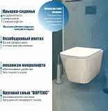 Унитаз подвесной Teymi Eva Vortex W00082 подвесной безободковый с микролифтом фото 12