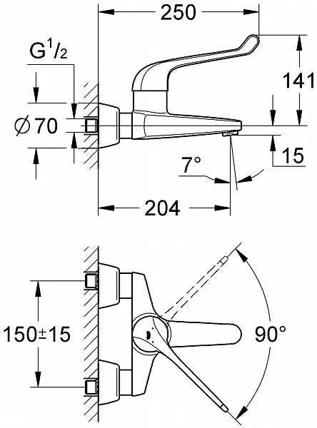 Смеситель Grohe Euroeco Special 32795000 для раковины фото 3