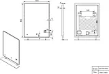 Зеркало Esbano 60x80 ESMI2073HDSA с подсветкой с полочкой фото 3
