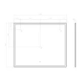 Зеркало Vigo Roberta 100x120 4630297361179 с подсветкой фото 7