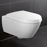 Унитаз Villeroy & Boch Avento 5656 HR01 подвесной безободковый с микролифтом фото 2